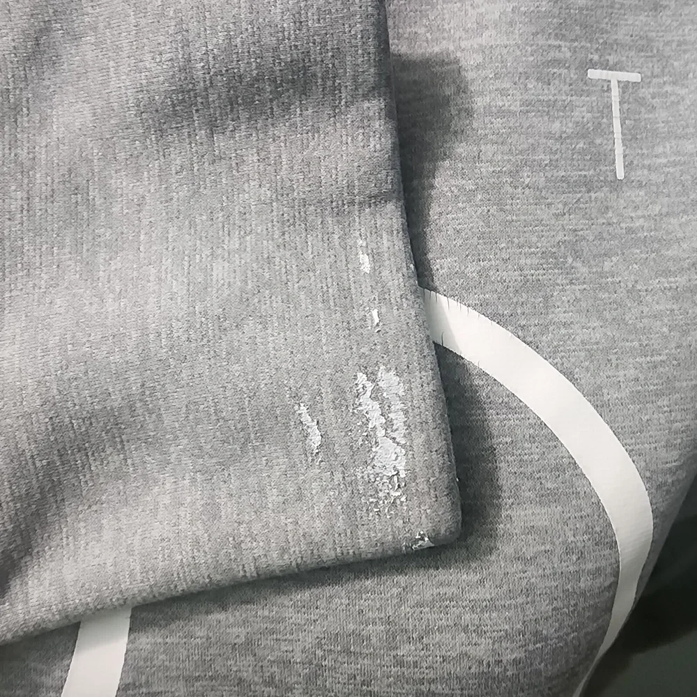 Nike Therma Fit Hoodie Women's Large Gray Just Do It Kangaroo Pouch **Minor Flaw